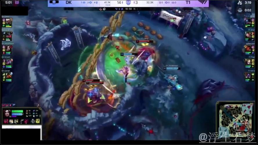 Siwoo安蓓萨三杀绝境翻盘，DK小龙团大胜T1完成2换5团灭
